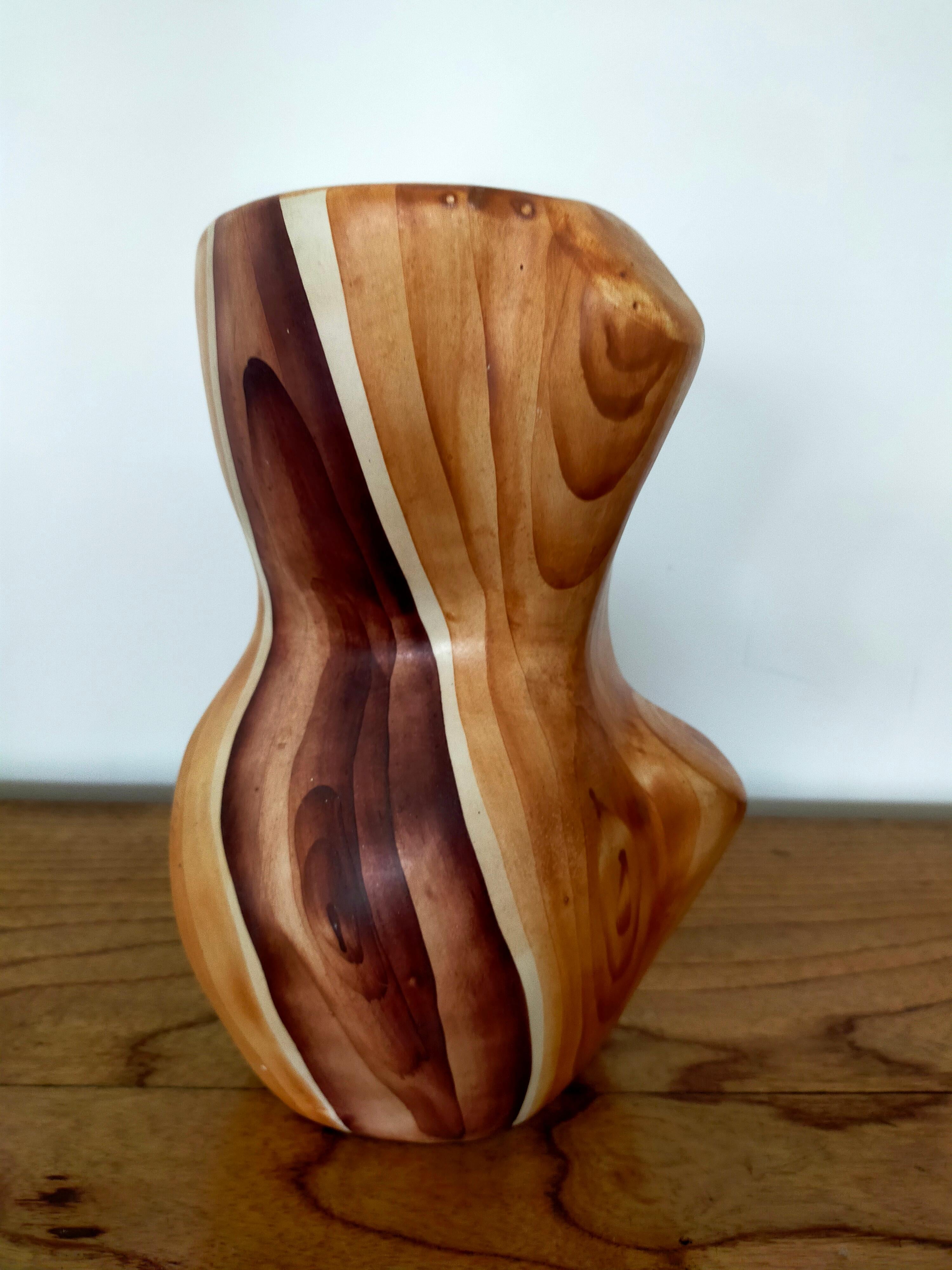 Faux Bois Vase by Grandjean Jourdan Vallauris For Sale 1