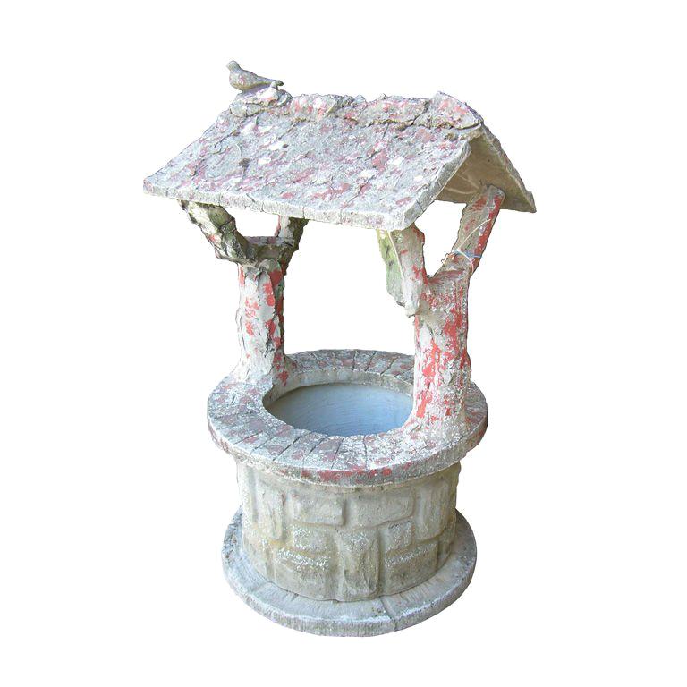 Faux Bois Wishing Well