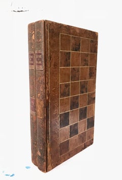 Faux Book Form Backgammon Set