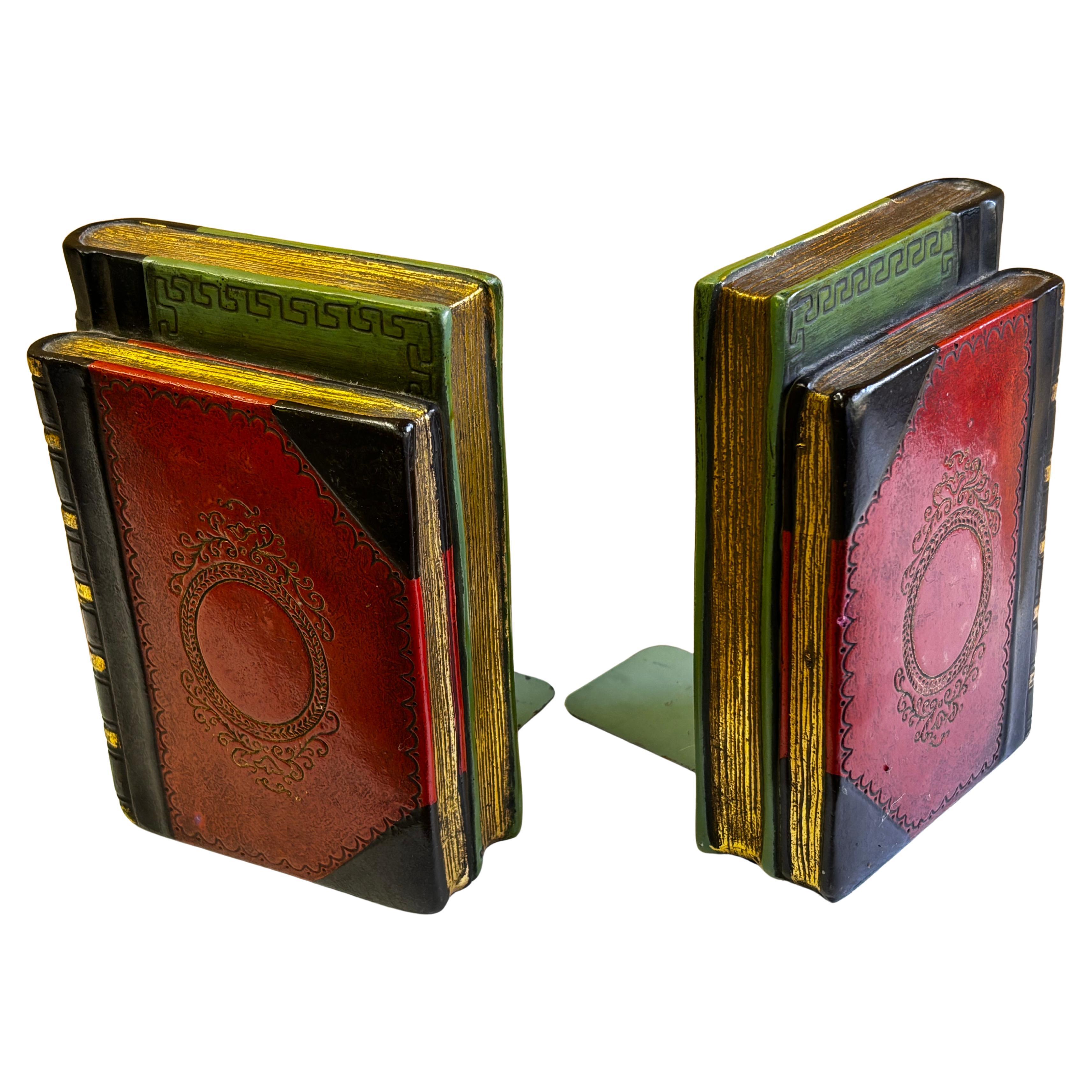 Gefälschte "Bücher" Buchstützen von Borghese im Angebot