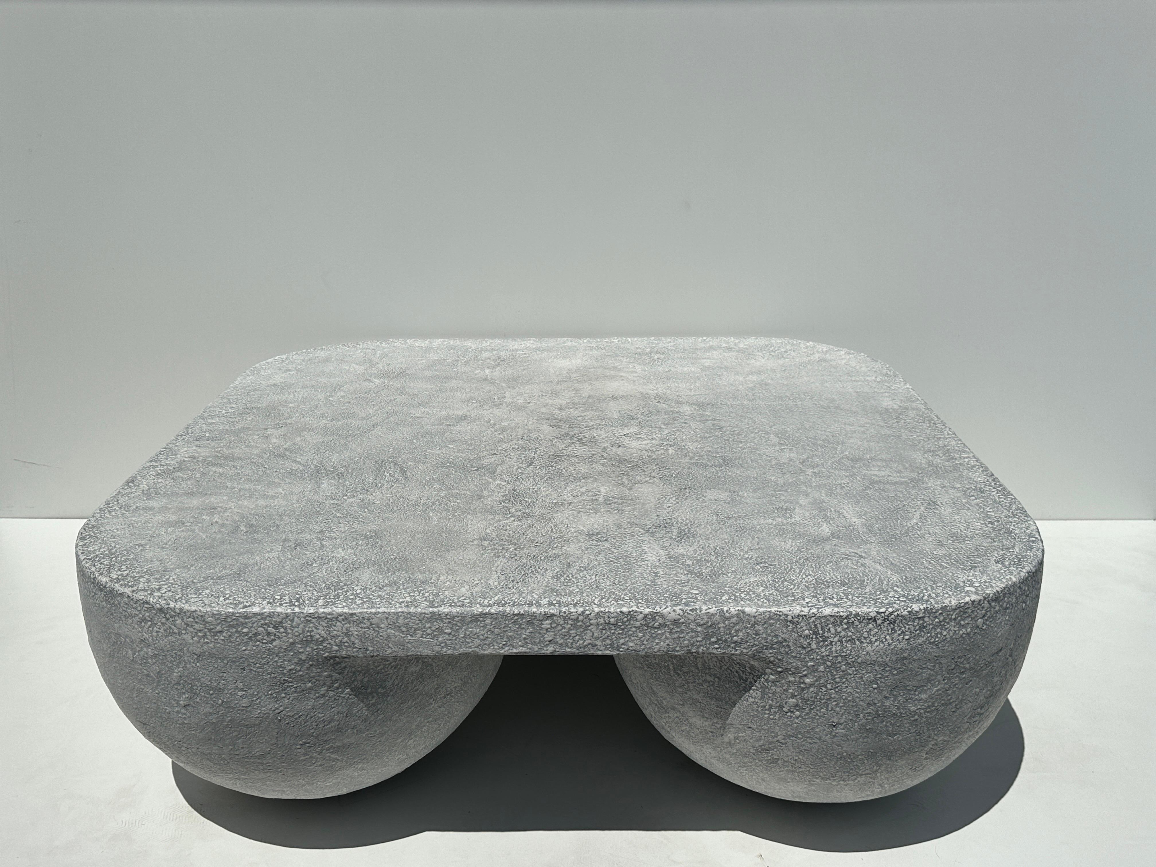 faux concrete coffee table
