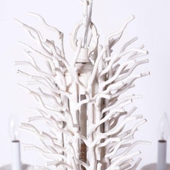 Faux Coral Chandelier