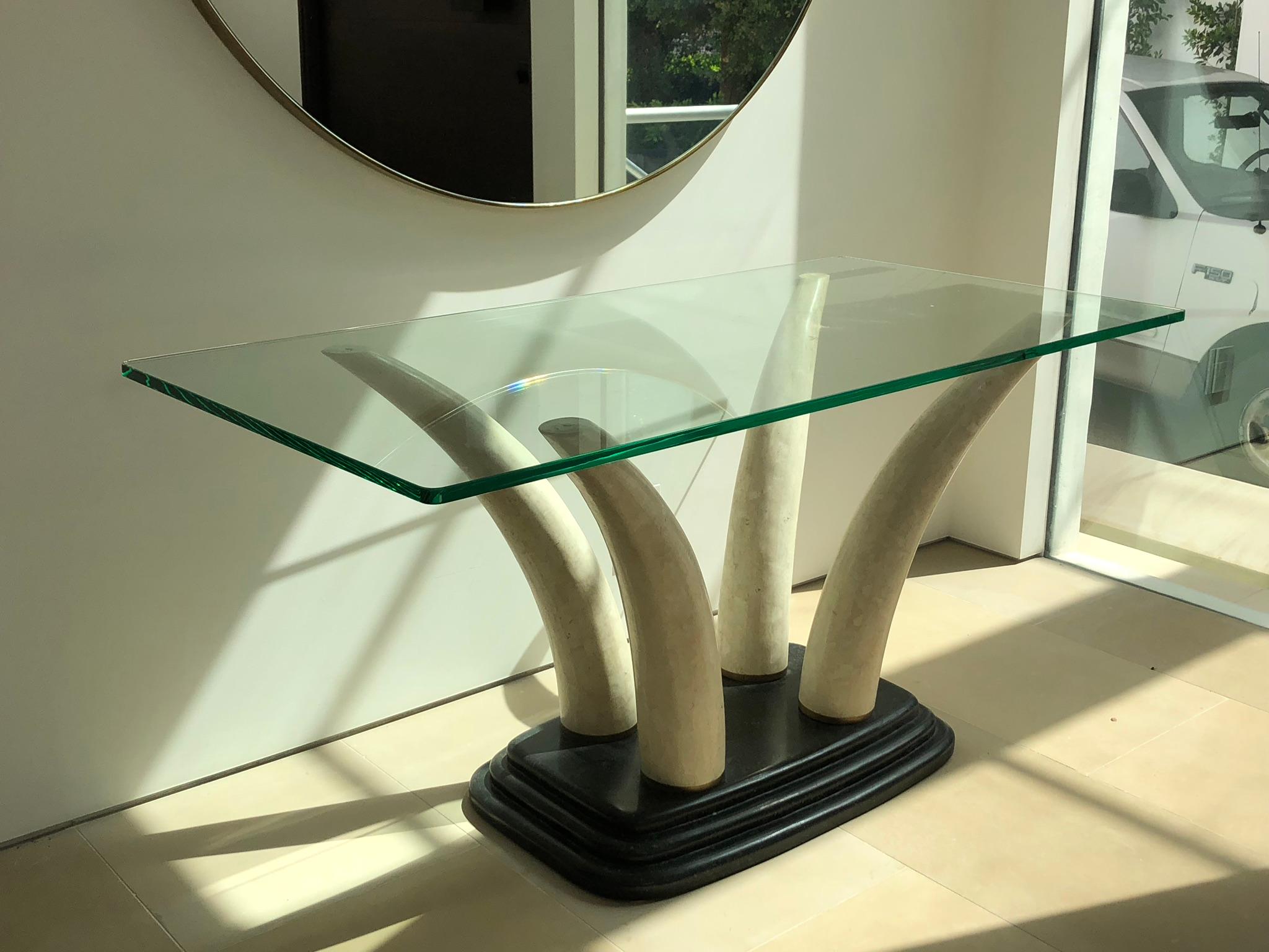 Faux Elephant Tusk Dining Table 3