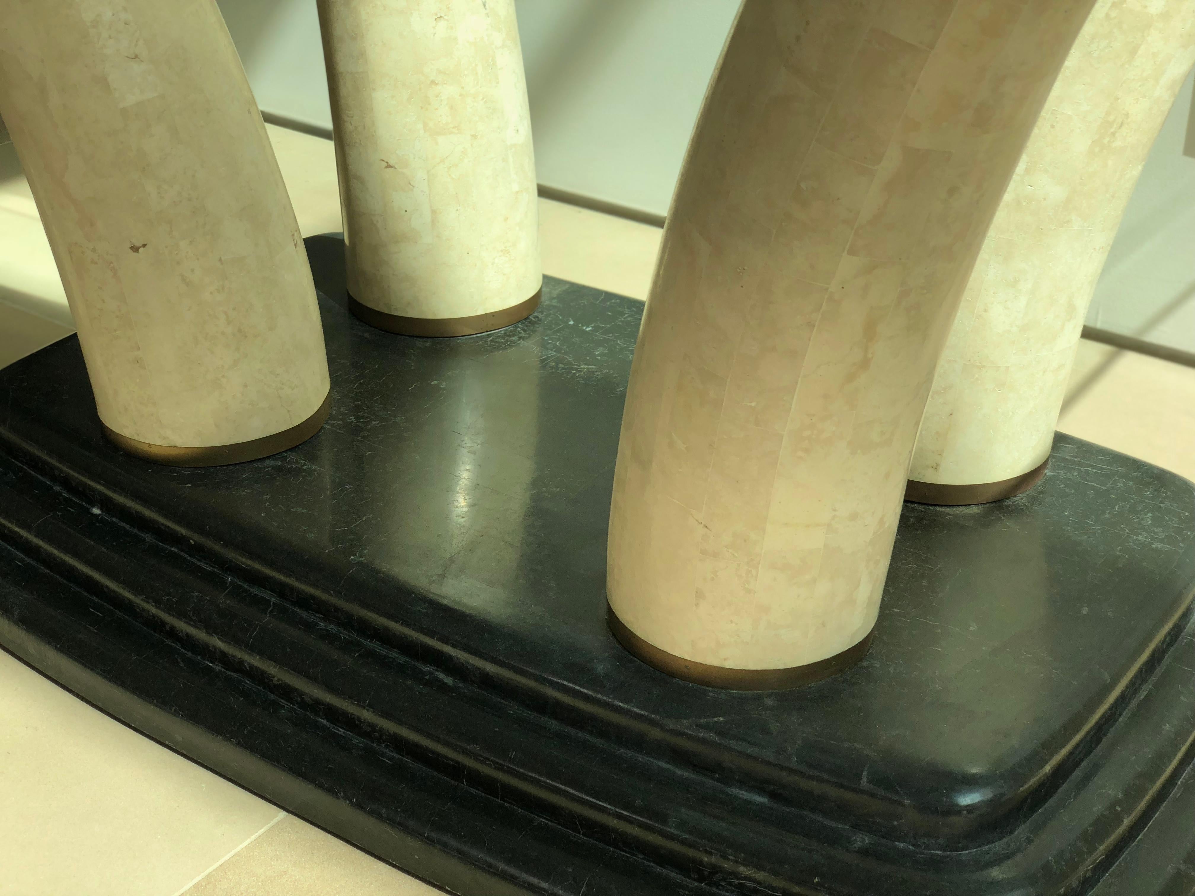 Faux Elephant Tusk Dining Table 4