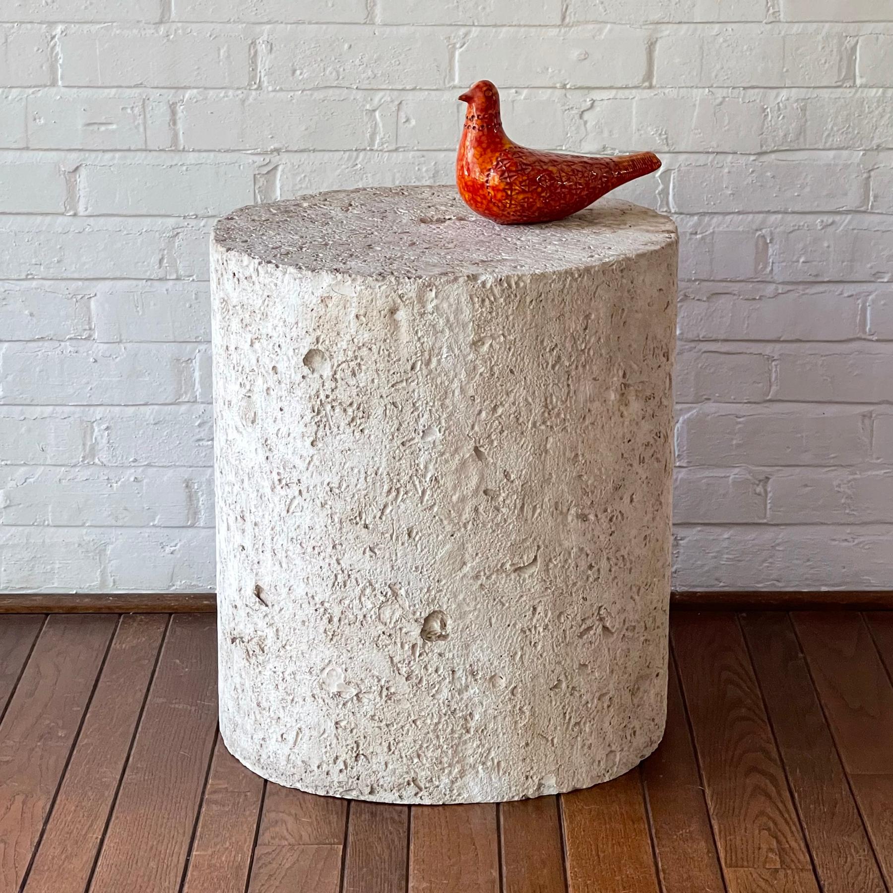Faux Fossilized Stone Table For Sale 2