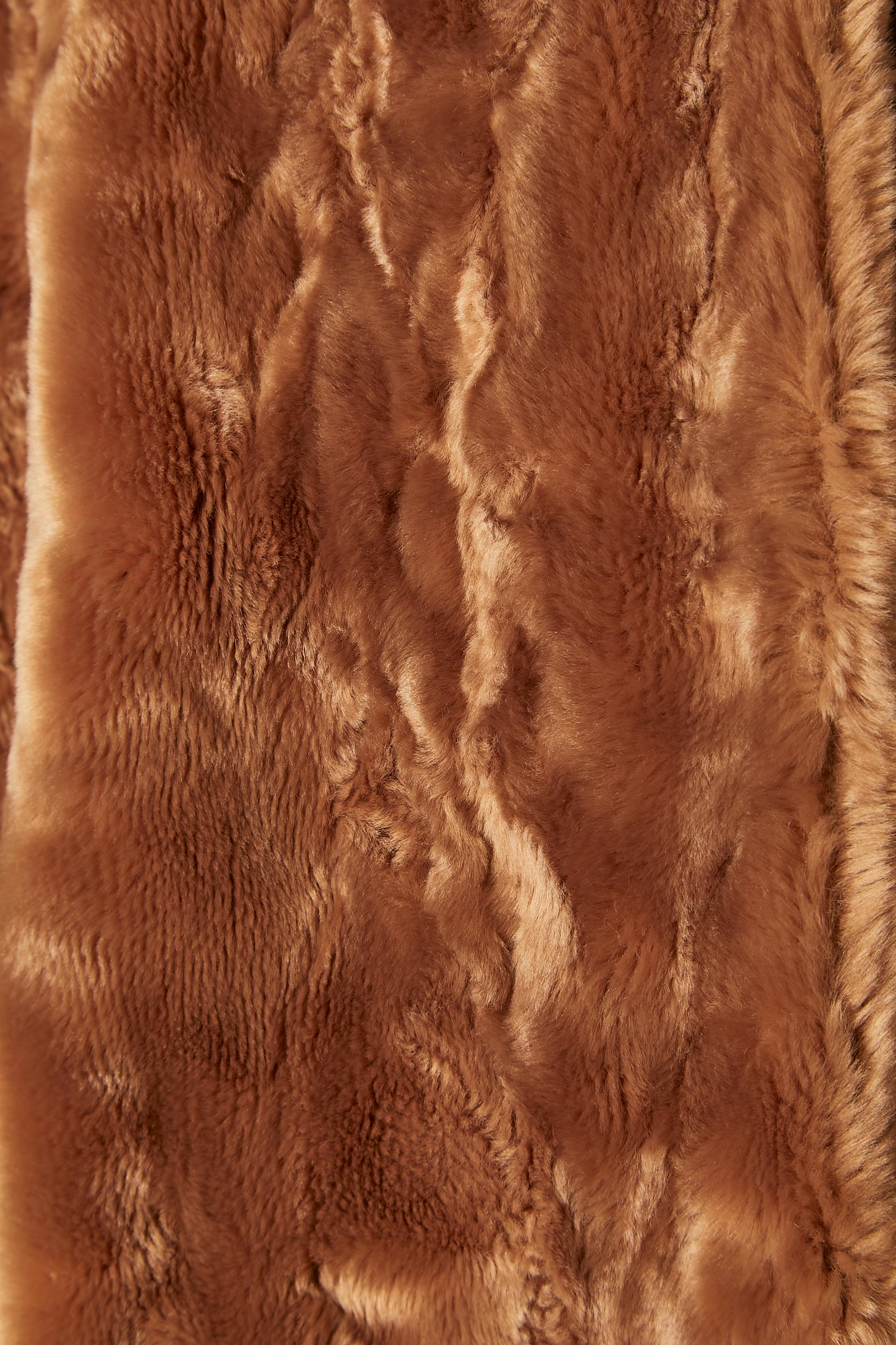 Beige Faux fur beige coat with texture Pierre Cardin For Sale