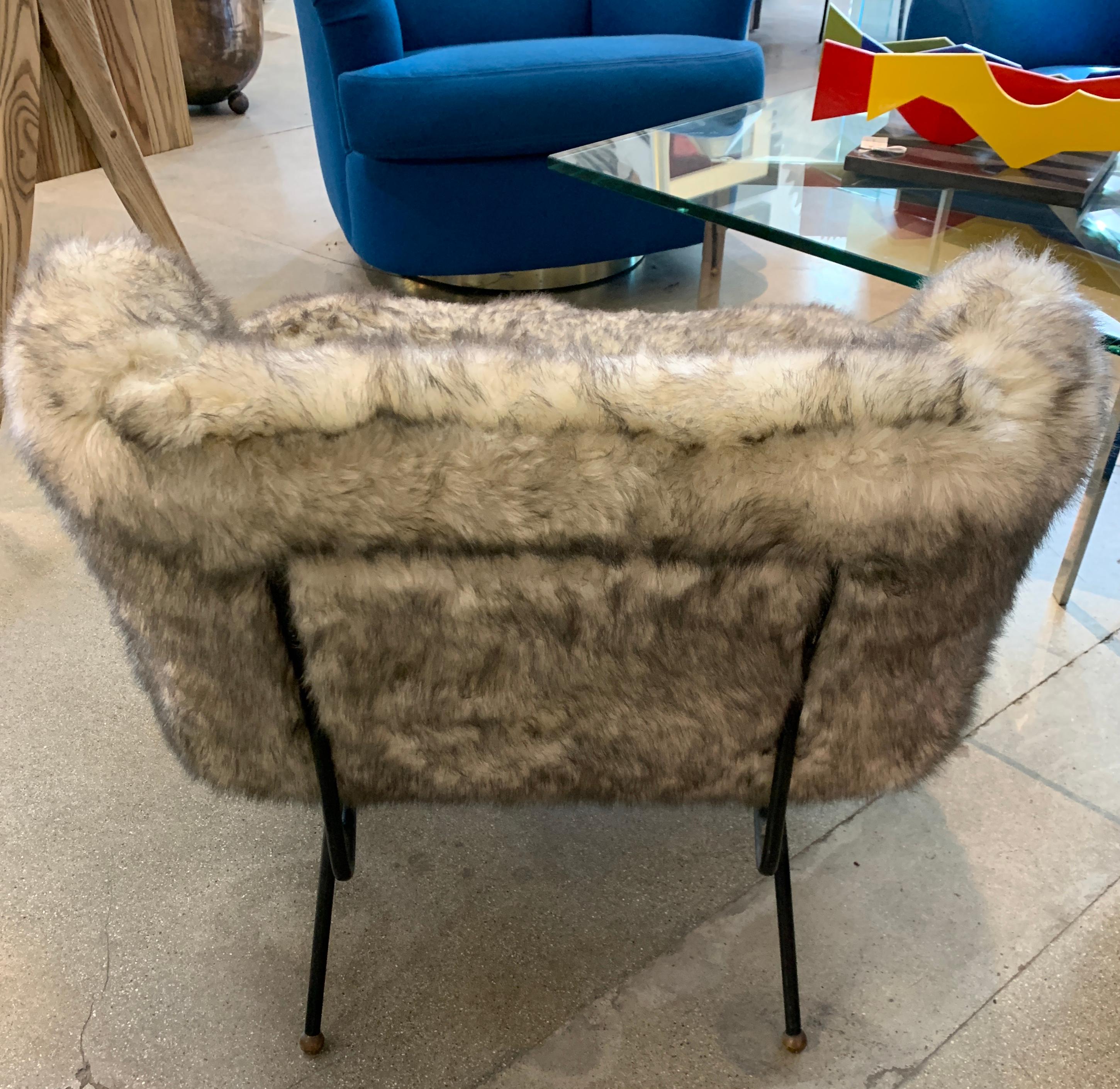furry lounge chair