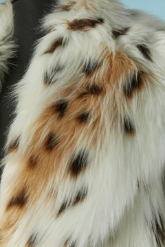 Faux-fur jacket with animal pattern B&B Couture