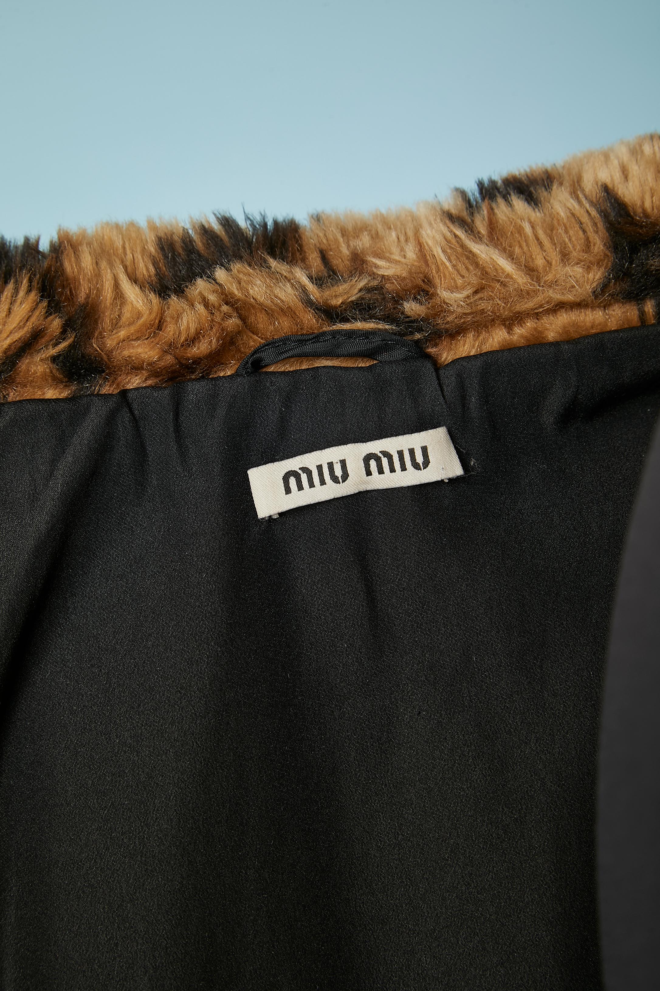 Faux-fur jacket with leopard print Miu-Miu  For Sale 1