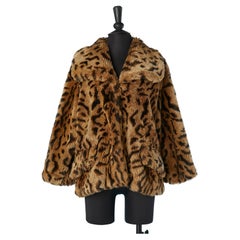 Faux-fur jacket with leopard print Miu-Miu 