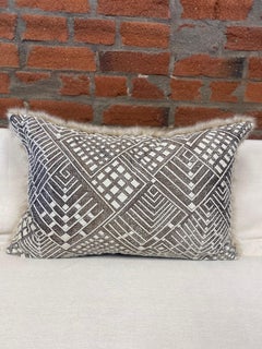 Faux Fur Mountain Inspired Soft Neutral with Layered Pattern