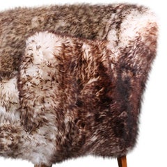 Sofa aus Schafsleder von Fritz Henningsen, Mid-Century Modern, 1950