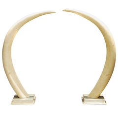 Faux Giant Elephant Tusks by Jean-Charles