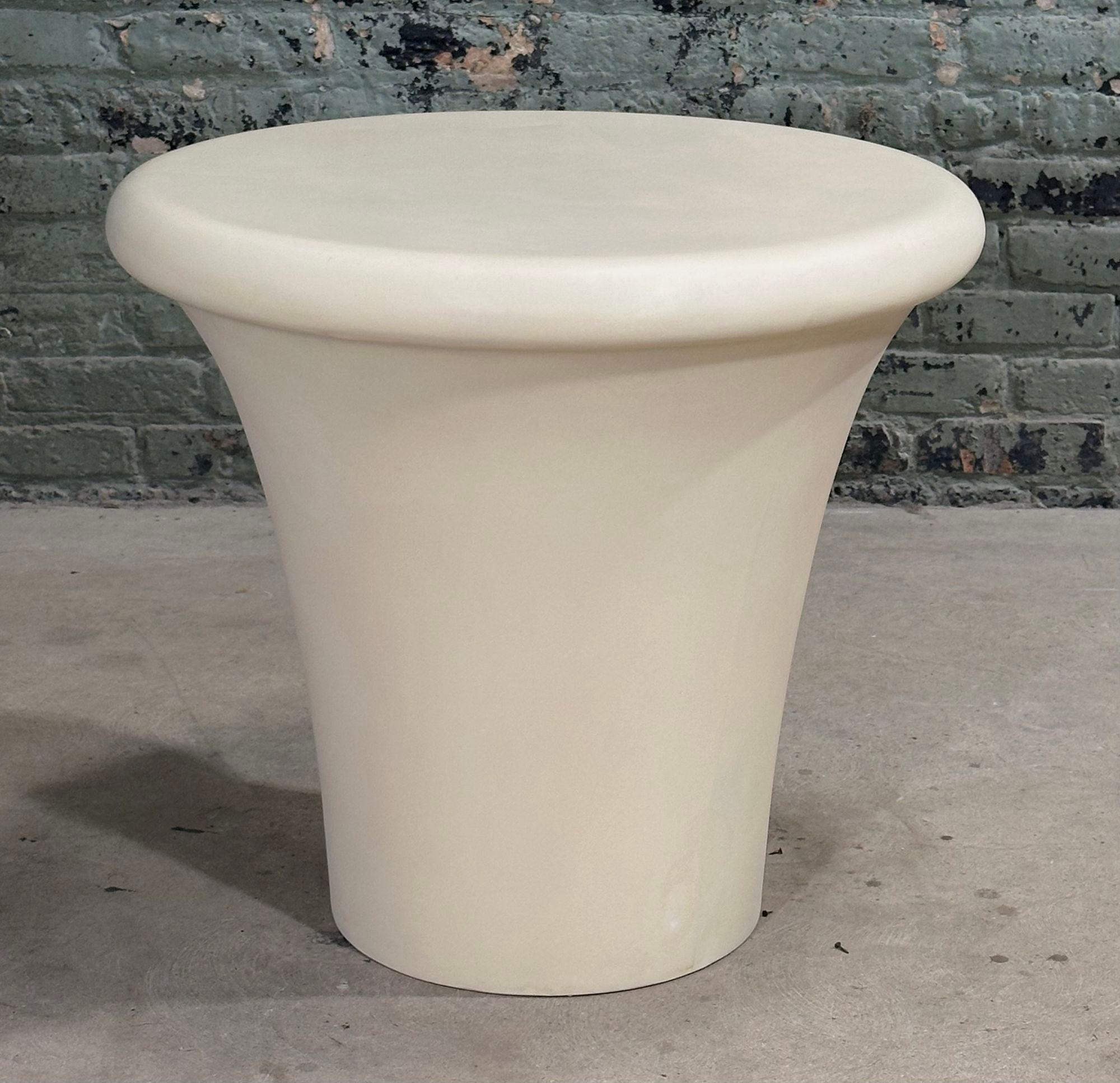 Faux Goat Skin Mushroom Side/End Table, 1970s
Measures 22.25” tall 24.5” diameter