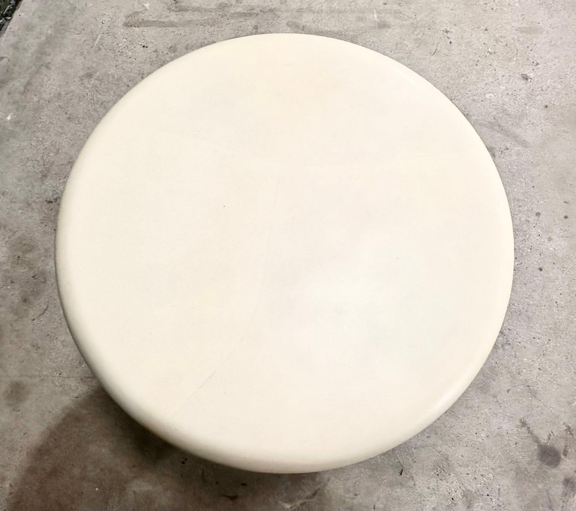 Faux Goatskin Mushroom Side/End Table, 1970 For Sale 1
