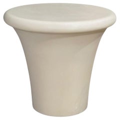 Beistell-/Endtisch aus Ziegenlederimitat mit Pilzen, 1970