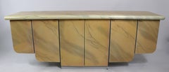 Faux Goatskin Server Credenza