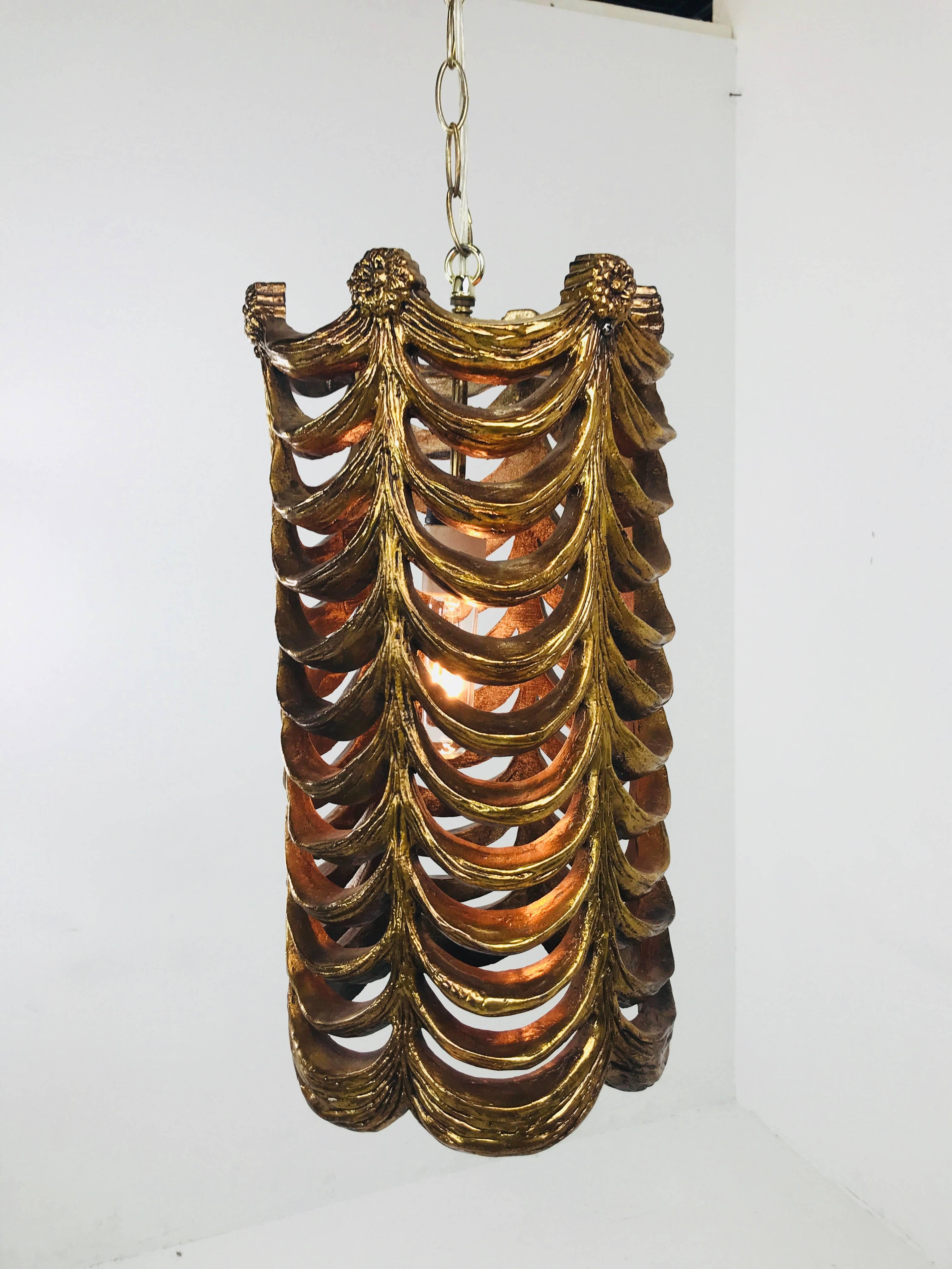 Colgante de cortina de pan de oro de imitación 1