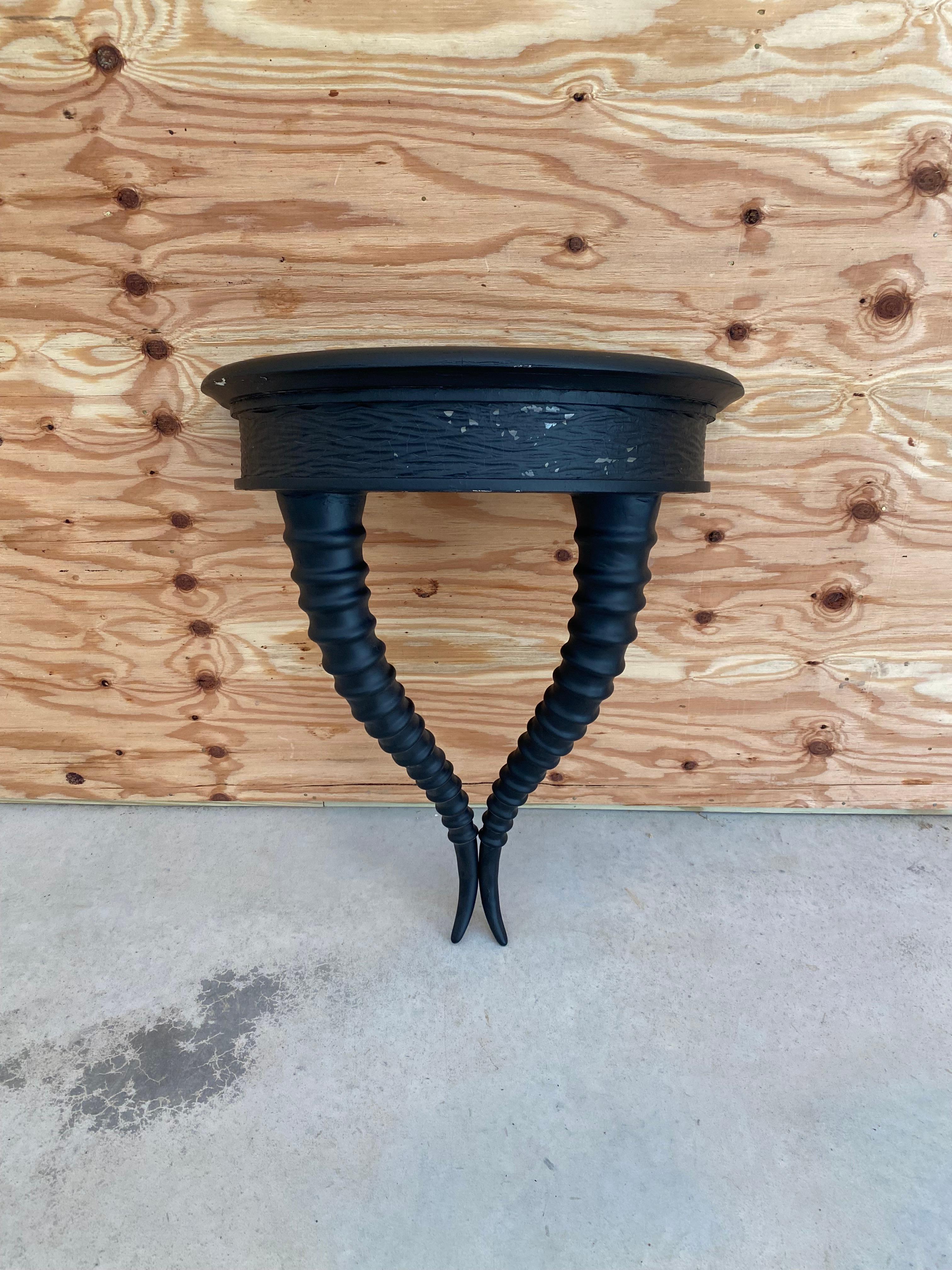 20ième siècle Faux Horn Wall-Mounted Console Table en vente