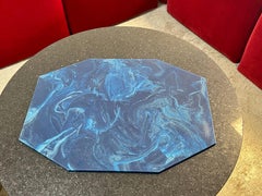 Faux Lapis Lazurite  Blue Dining Table  Placemats Set of 6