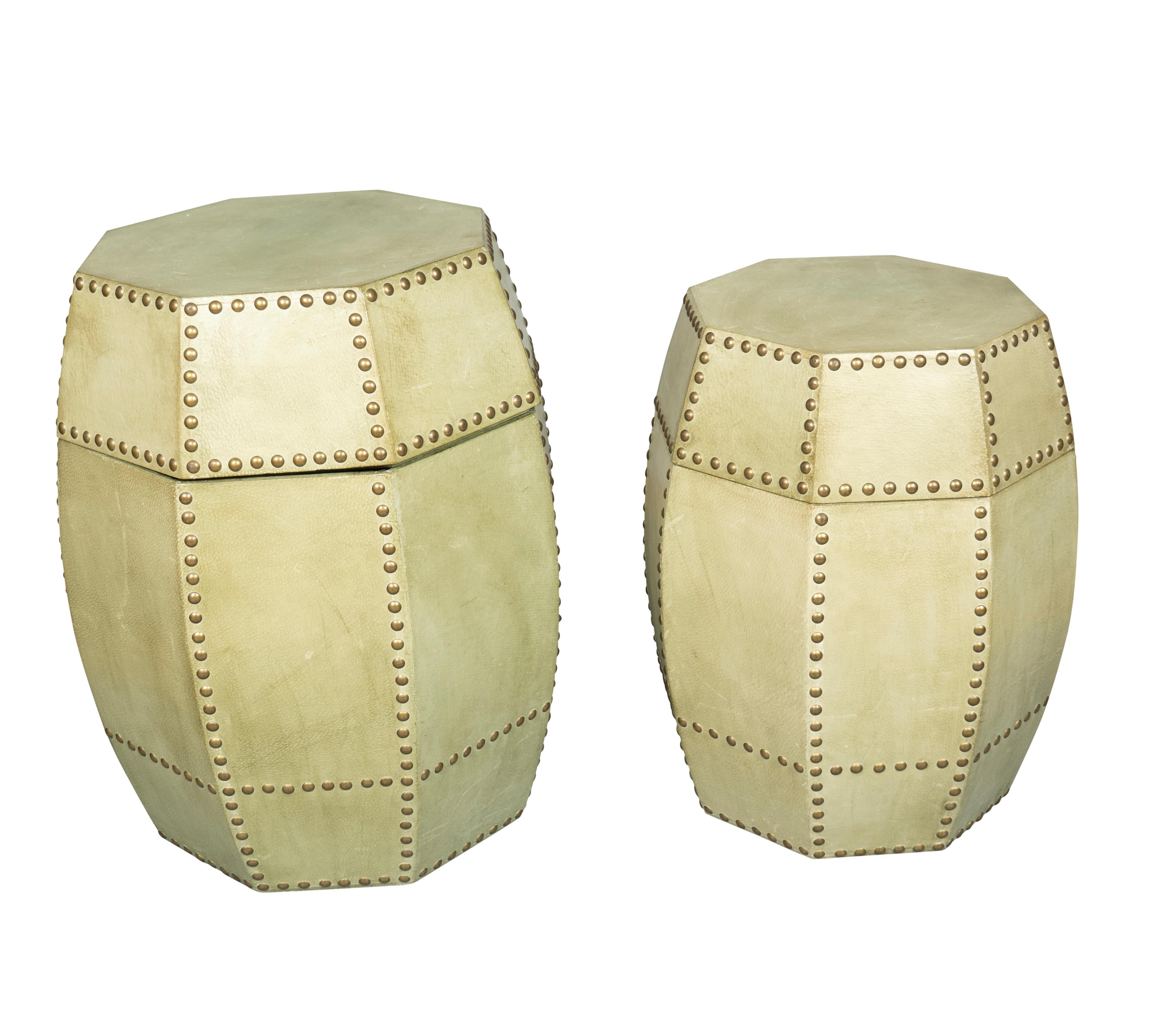 20th Century Faux Leather Barrel