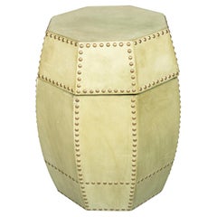 Antique Faux Leather Barrel