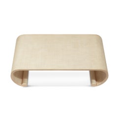 Faux Linen Coffee Table, Emilia, by Bunny Williams Home