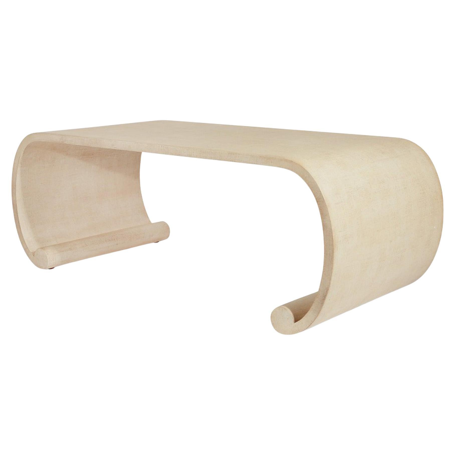 Faux Linen Coffee Table, Emilia, by Bunny Williams Home For Sale