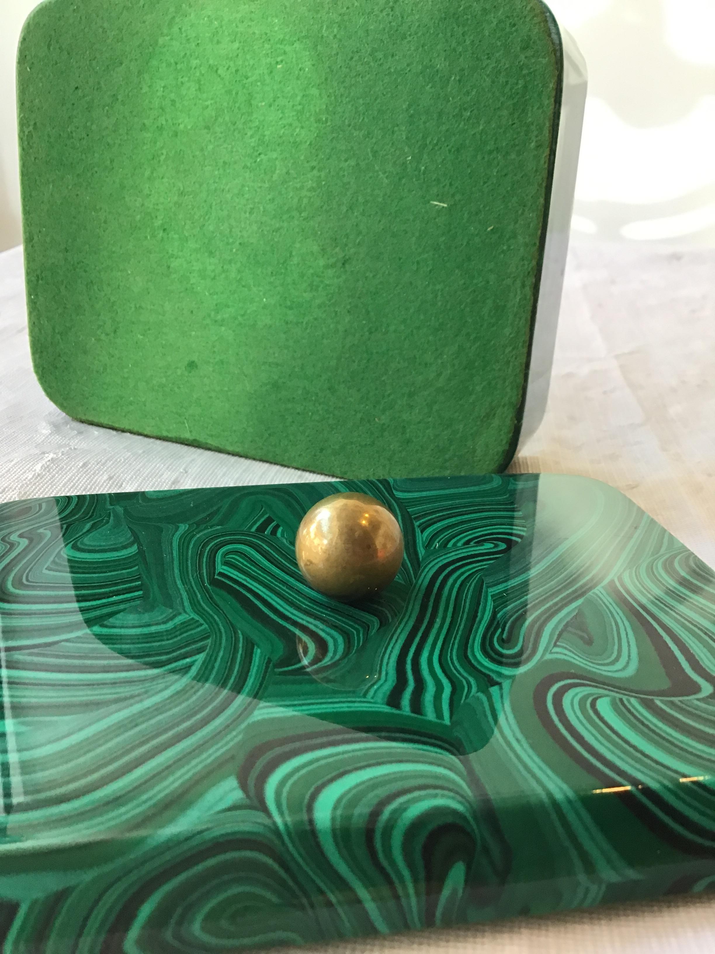 Faux Malachite Box 3