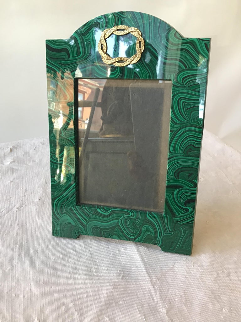 Faux Malachite Picture Frame at 1stDibs | malachite frame