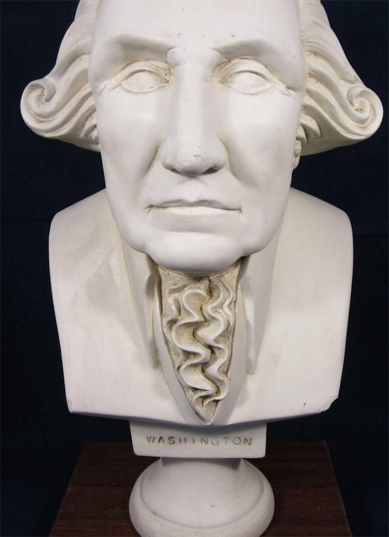 Faux Marble Bust of Washington For Sale at 1stdibs