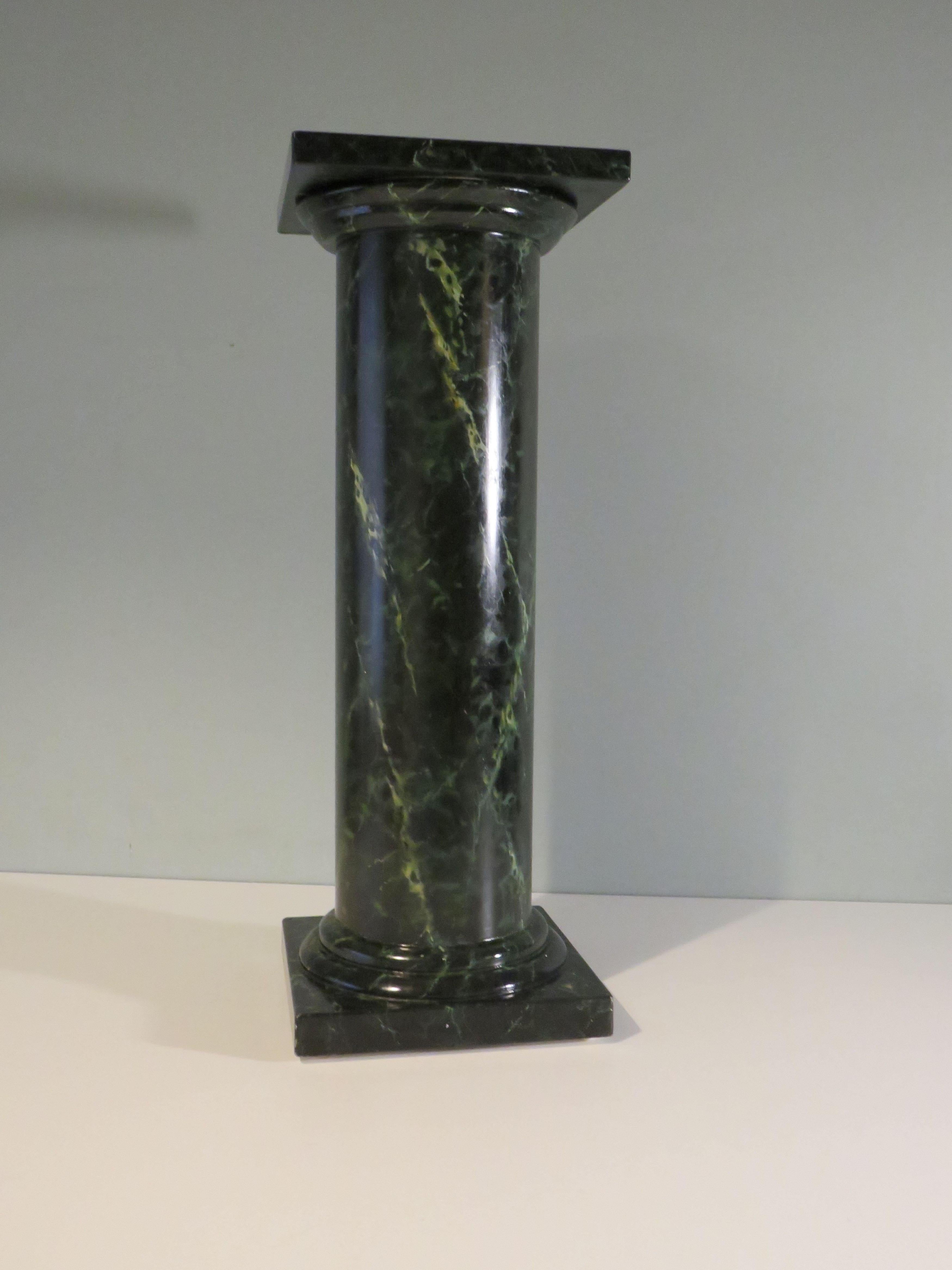 Neoclassical Faux marble column, pedestal, mid 20th century, France For Sale
