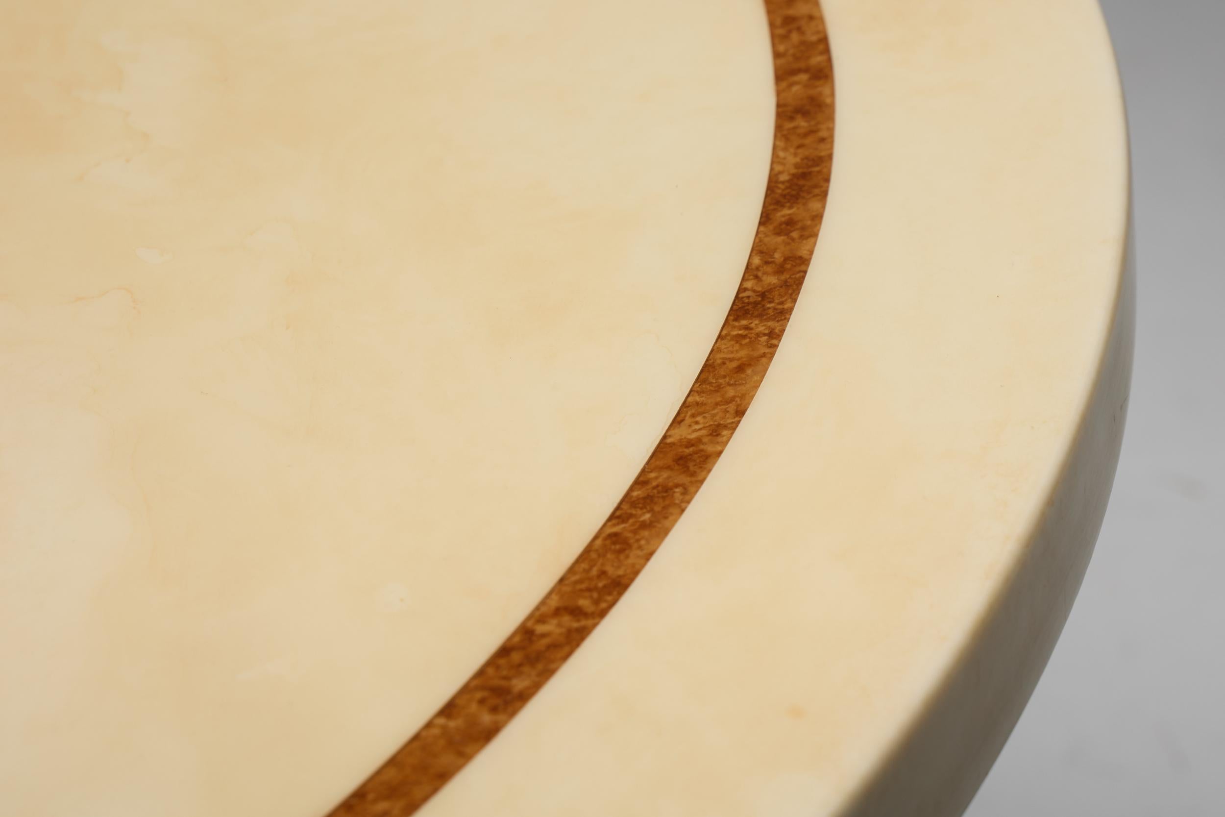 Mesa de falso mármol lacado de Jean Claude Mahey, Francia, años 70 en venta 8