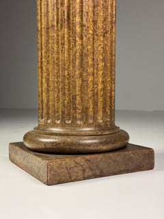 Faux Marble Painted Column 19th century