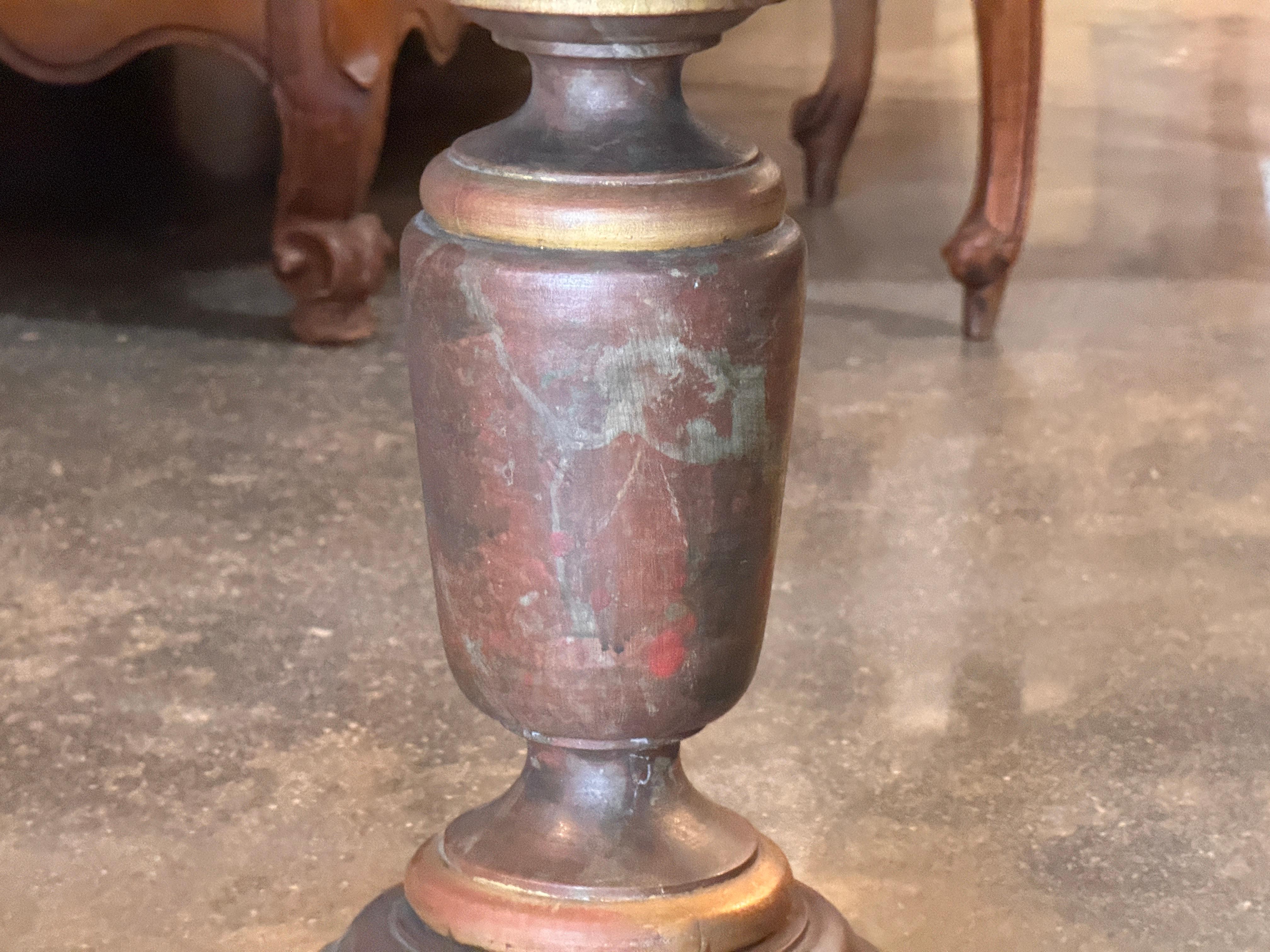 Milieu du XXe siècle Faux-Marble Painted Side Table en vente