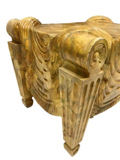 Faux Marble Stool After Charles Tatham