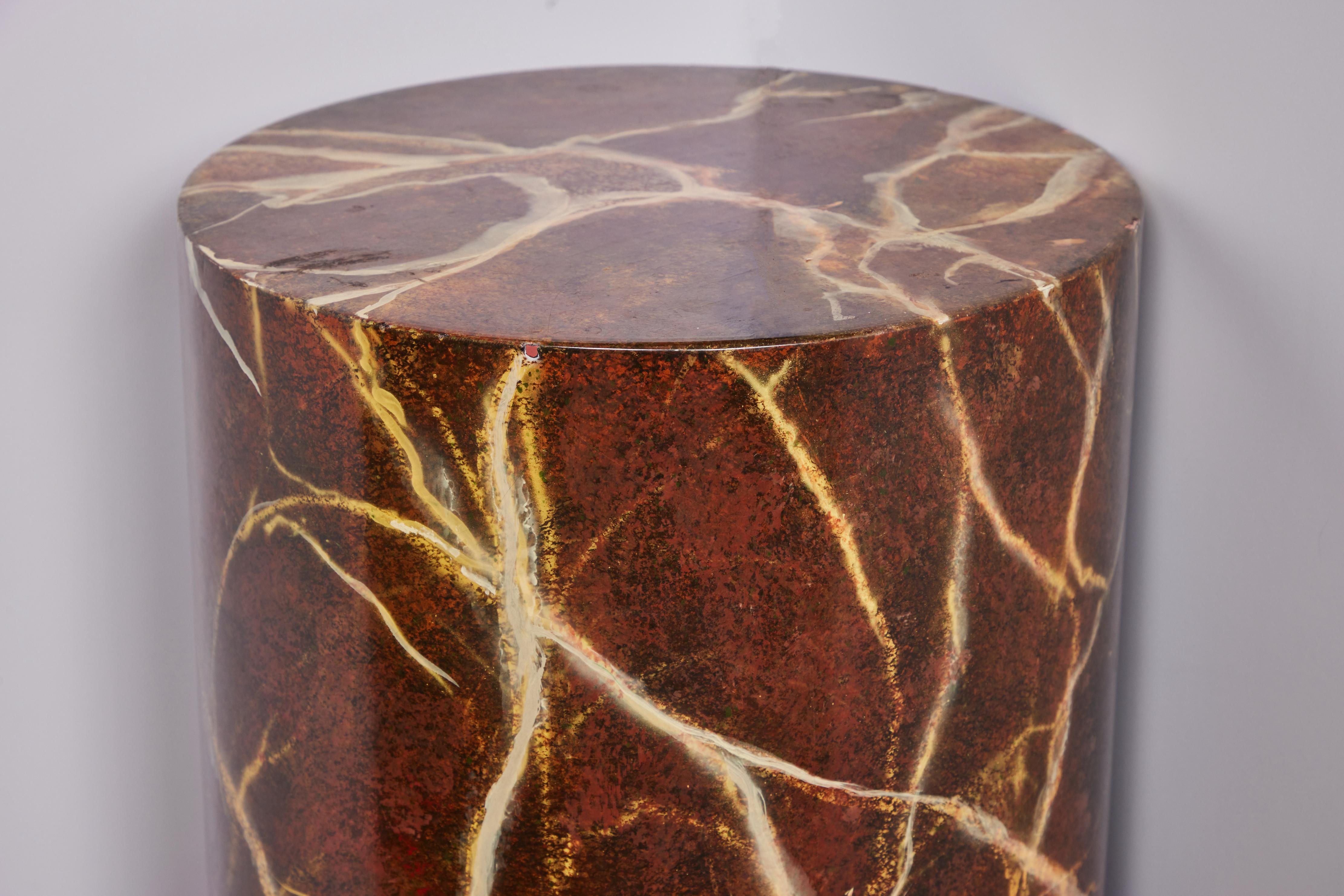 Faux Marbled Rouge Columns For Sale 1