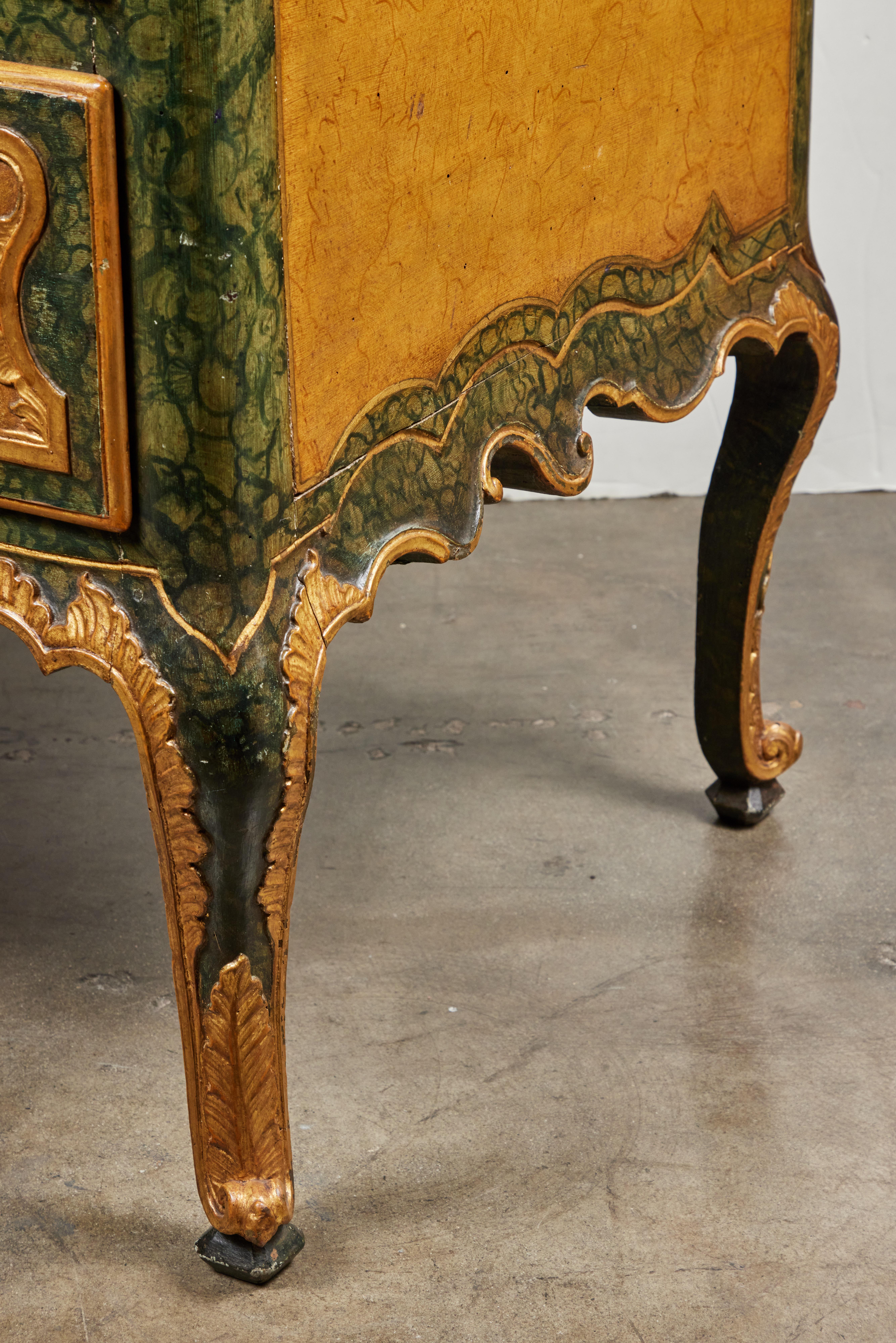 Faux Marbled, Venetian Commode For Sale 4