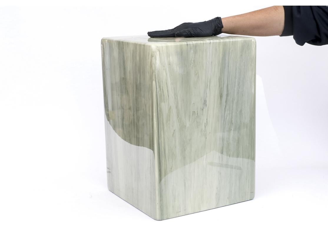 Socle de table en faux onyx État moyen - En vente à Bridgeport, CT