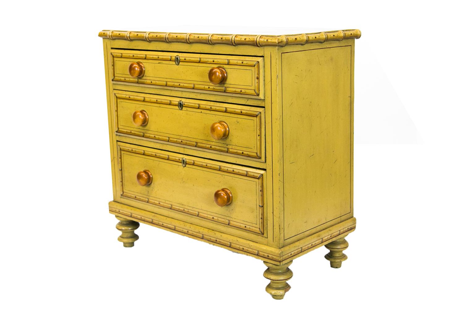 Faux Painted Bamboo Chest 4
