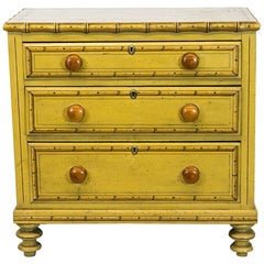 Faux Painted Bamboo Chest