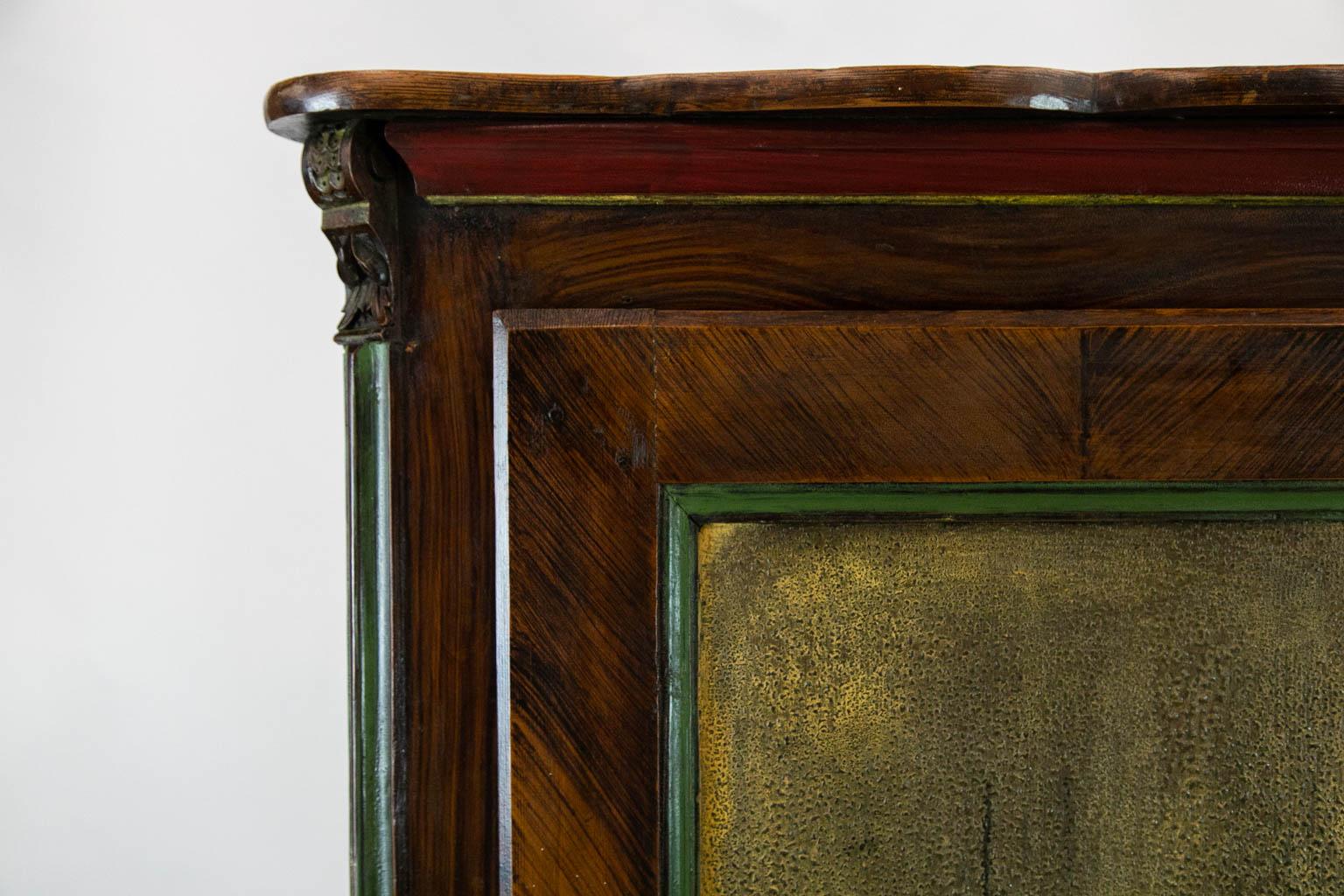 Pine Faux Painted French Bonnetiere For Sale