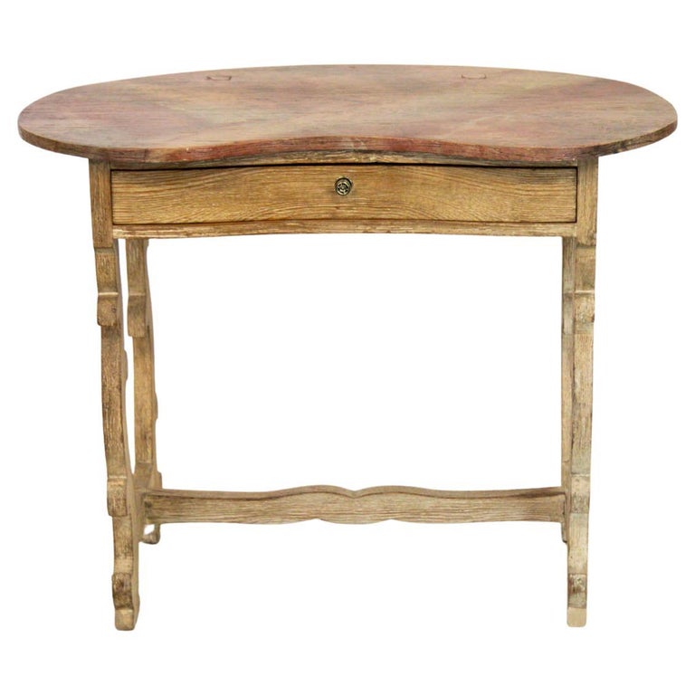 Faux Painted One Drawer Table For Sale at 1stDibs