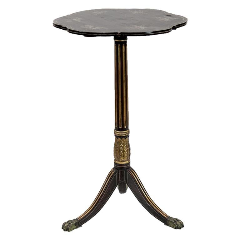 Faux Painted Tripod Table
