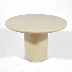 Faux Parchment Center/ Dining Table in the Manner of Karl Springer