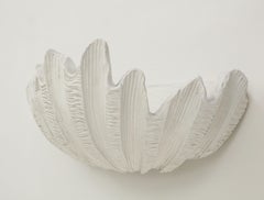 Faux Plaster Sea Shell Wall Sconce