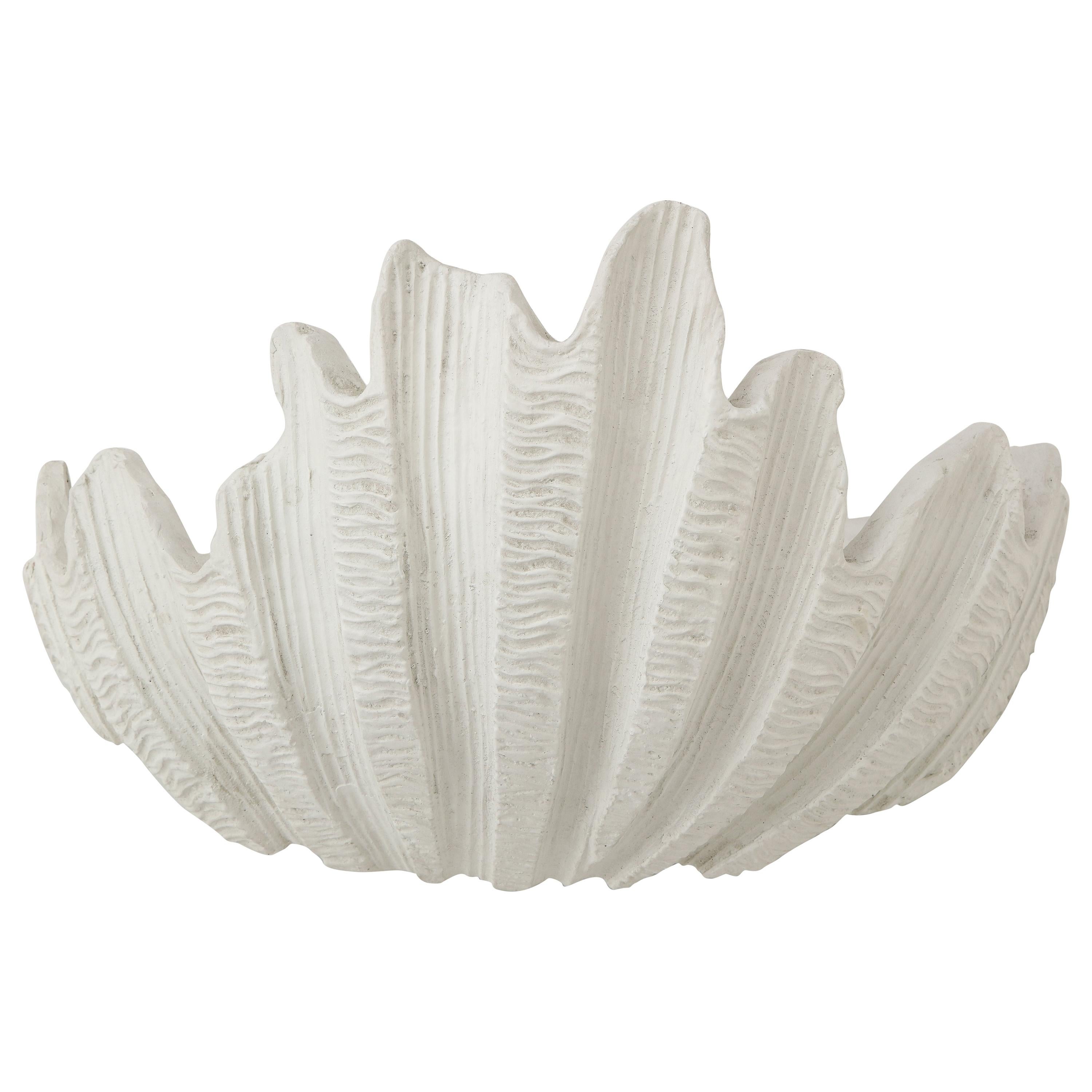 Faux Plaster Sea Shell Wall Sconce