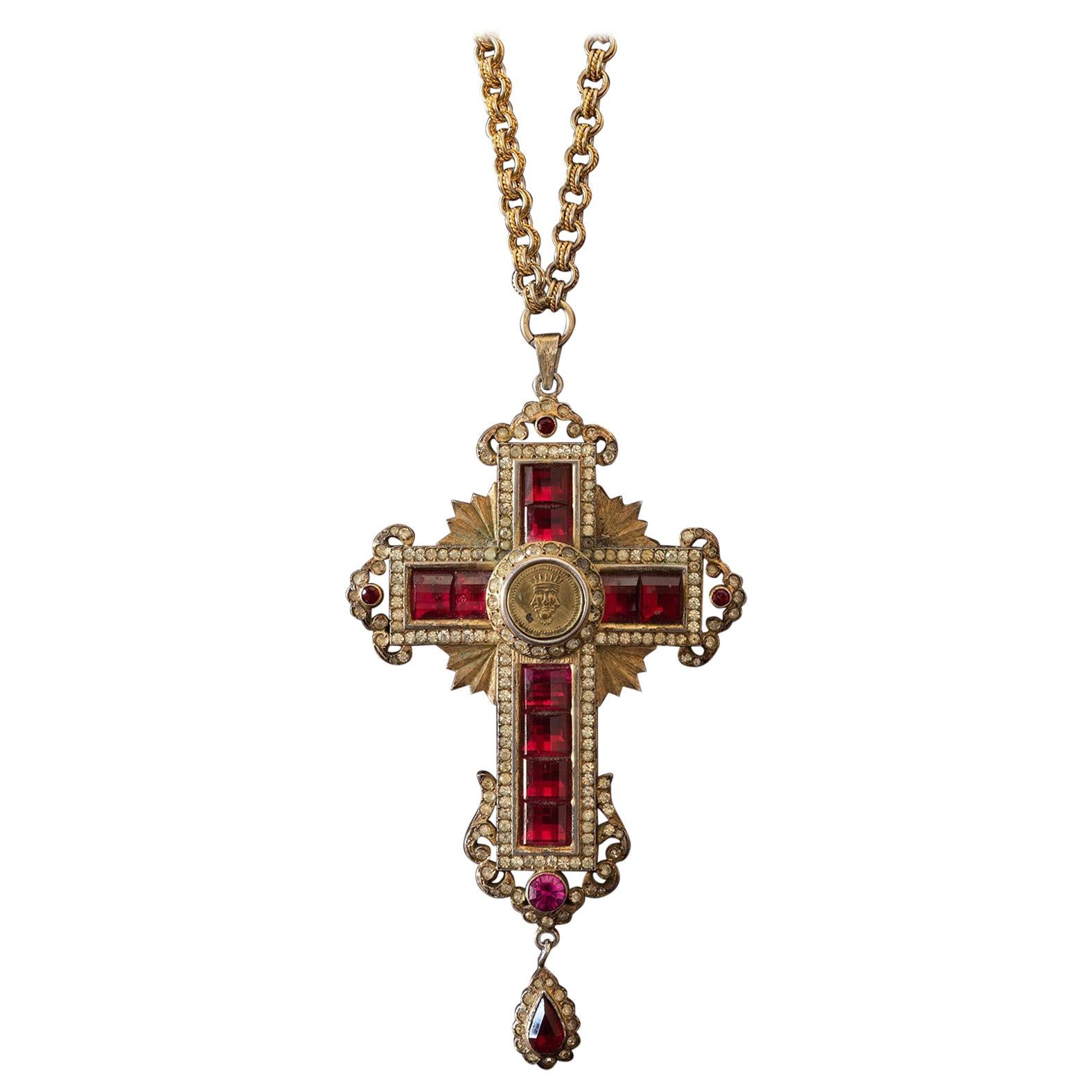 Faux Ruby 
Diamond Bishop
s Cross