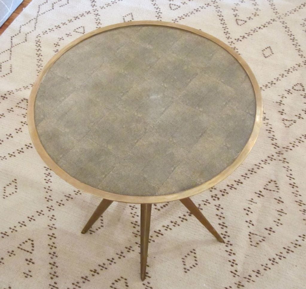 shagreen end table