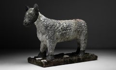 Faux Sheep Garden Sculpture England Circa 1950